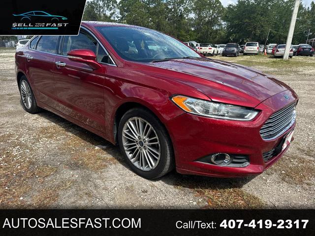 Red 2014 Ford Fusion SE Sedan Front-Wheel Drive Automatic