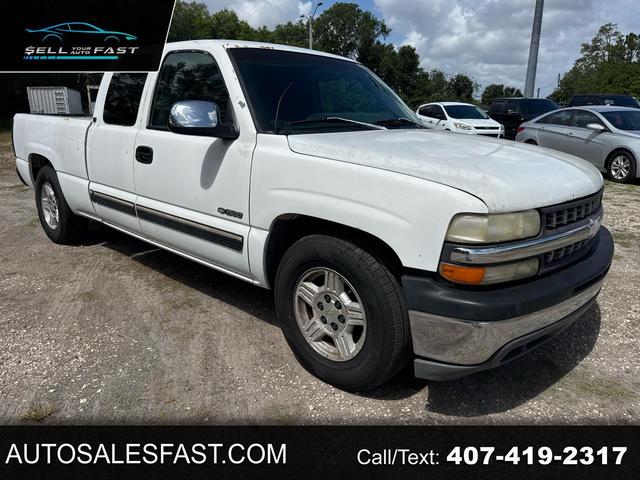White 1999 Chevrolet Silverado 1500 LS Extended Cab RWD Pickup Truck Rear-Wheel Drive Automatic