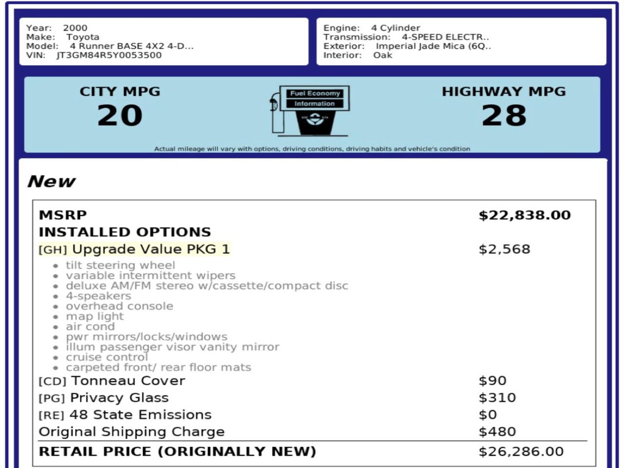 Toyota 4Runner  2000
