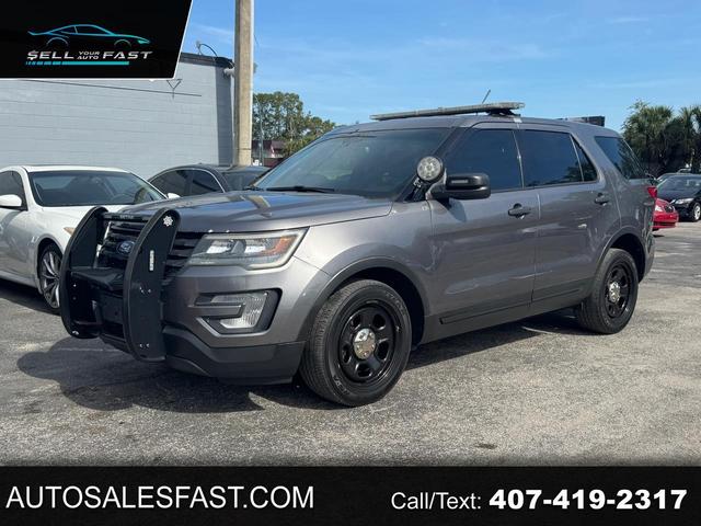 Gray 2017 Ford Explorer Police Interceptor Utility AWD SUV / Crossover All-Wheel Drive Automatic
