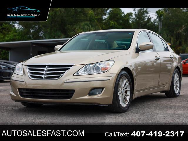 Gold 2011 Hyundai Genesis 3.8 RWD Sedan Rear-Wheel Drive Automatic
