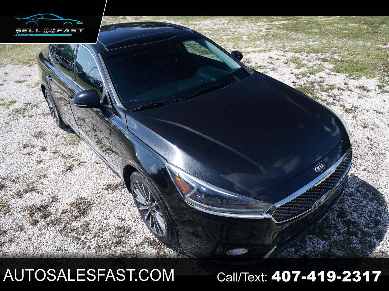 Black 2017 Kia Cadenza Sedan Front-Wheel Drive Automatic
