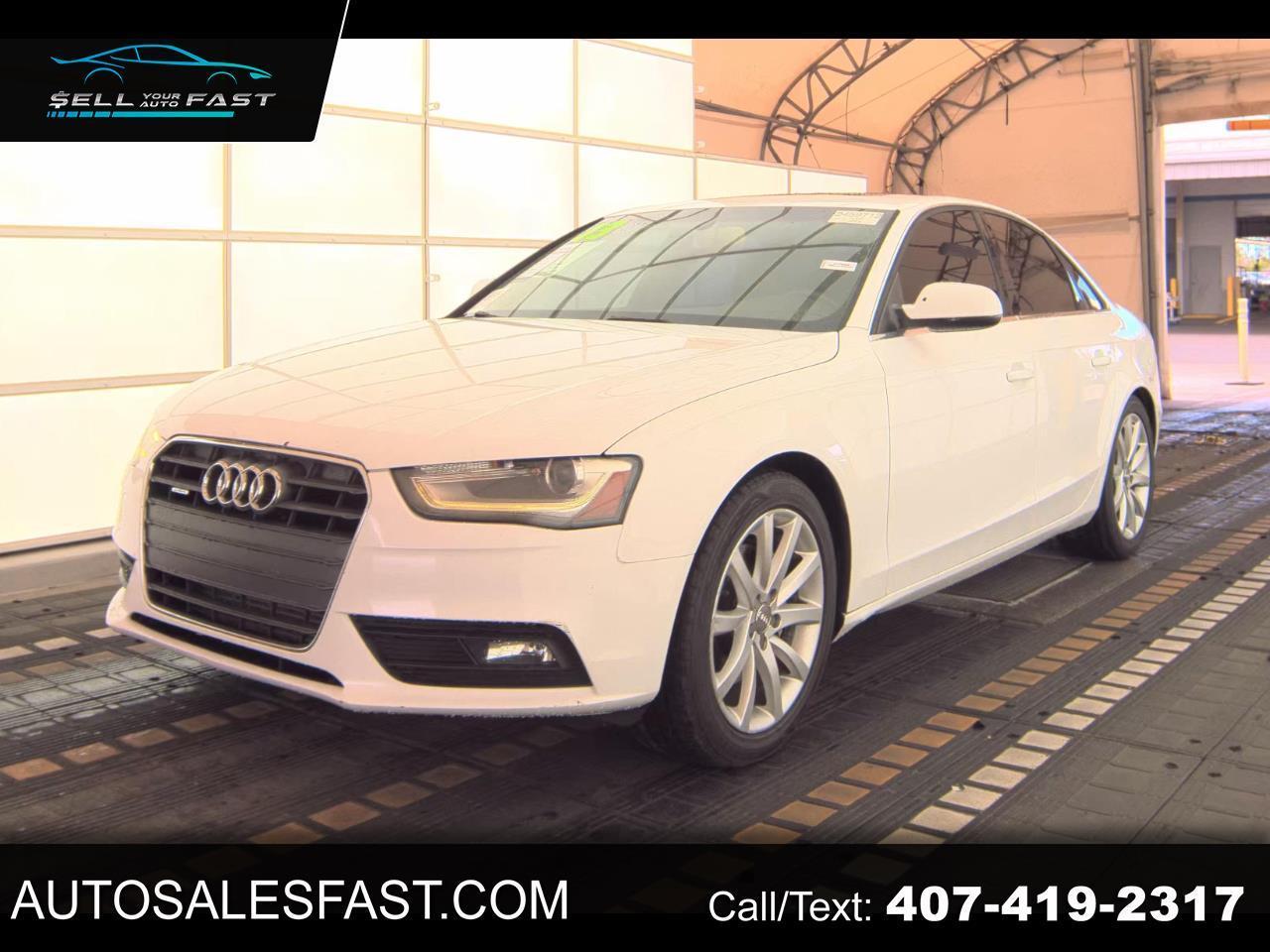 2013 Audi A4 PREMIUM PLUS 4DR SEDAN AWD