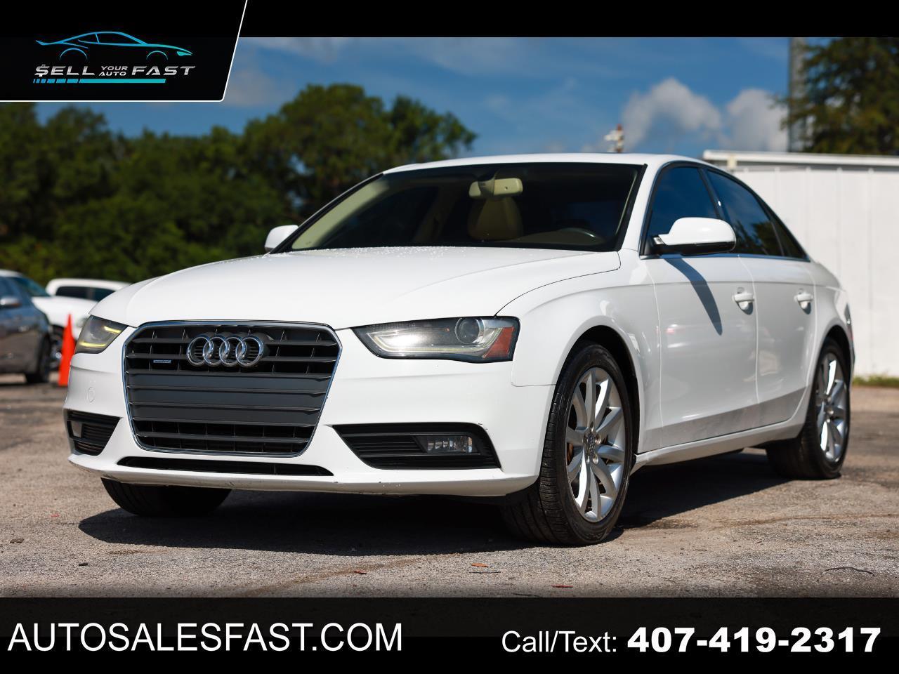 2013 Audi A4 PREMIUM PLUS 4DR SEDAN AWD