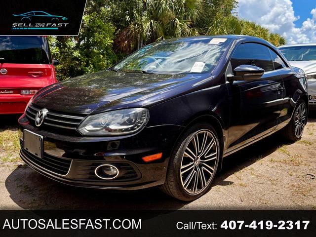 Black 2014 Volkswagen Eos Convertible Front-Wheel Drive Automatic