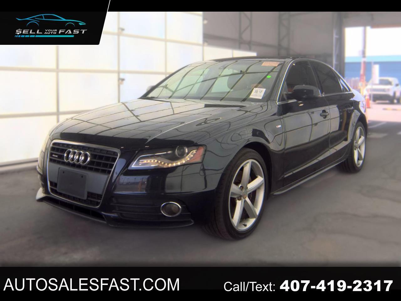 2012 Audi A4 PREMIUM PLUS 4DR SEDAN AWD