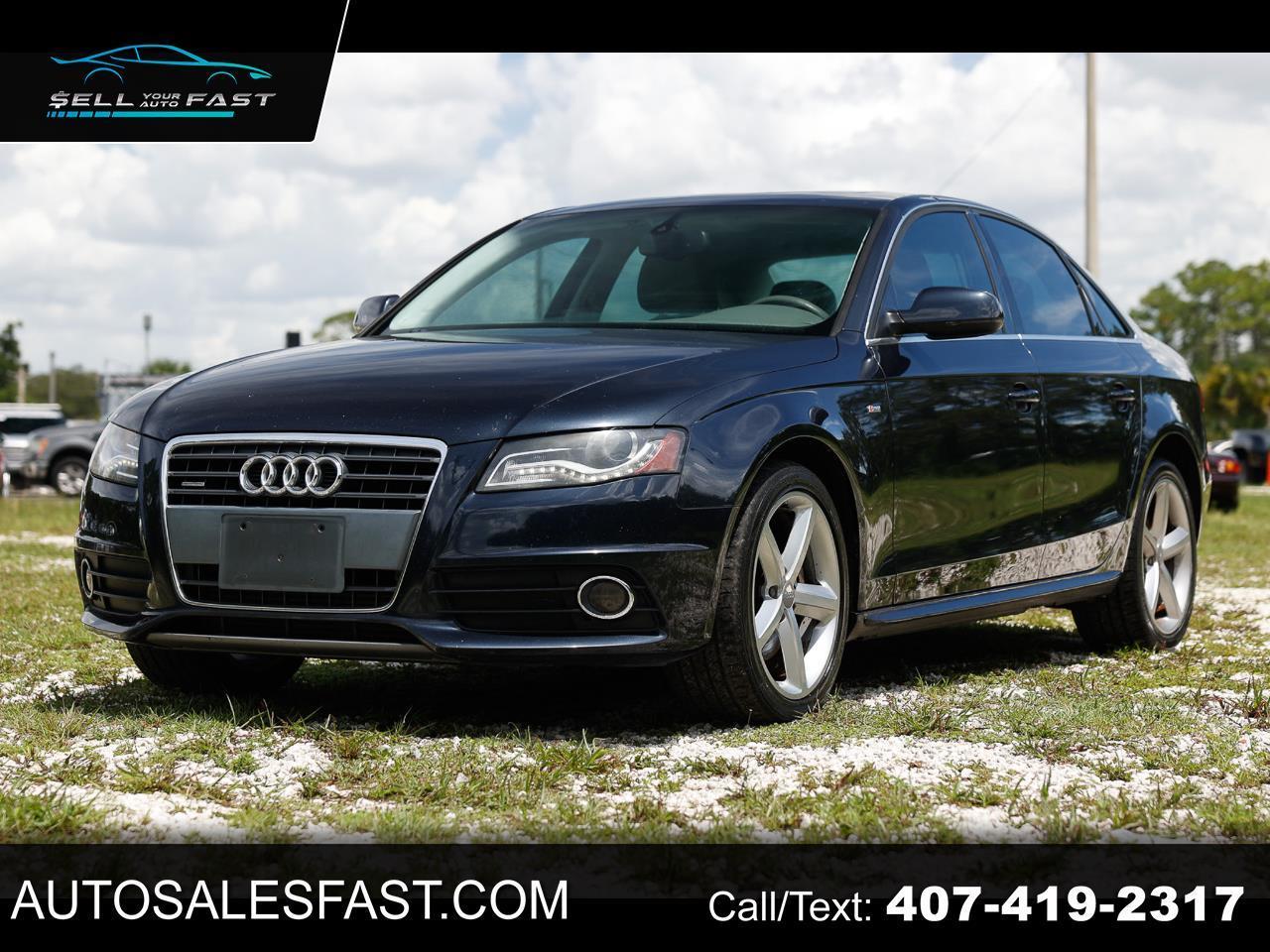 2012 Audi A4 PREMIUM PLUS 4DR SEDAN AWD