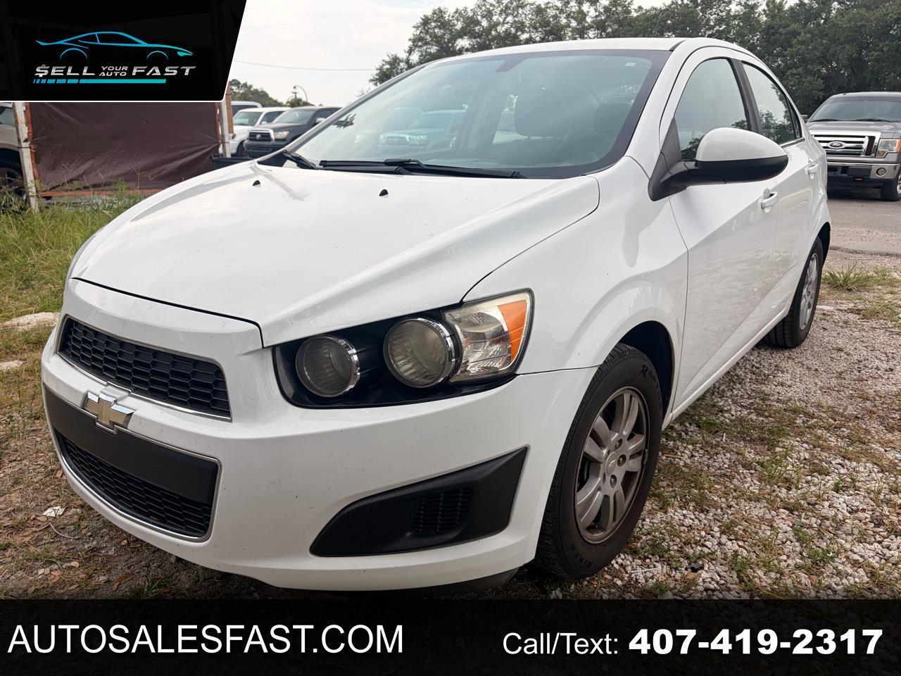 White 2016 Chevrolet Sonic Sedan Front-Wheel Drive Manual
