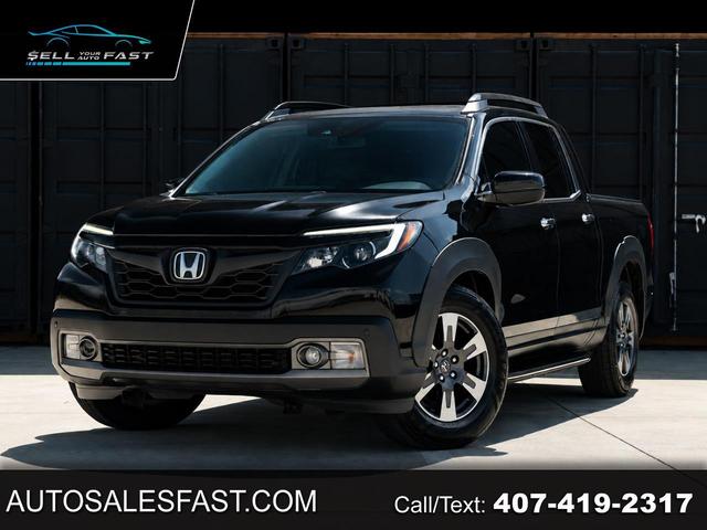 Black 2018 Honda Ridgeline Pickup Truck All-Wheel Drive Automatic