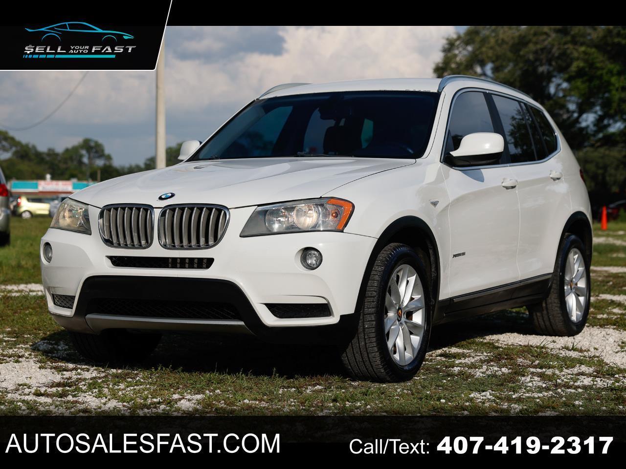 2011 BMW X3 XDRIVE28I 4DR SUV AWD