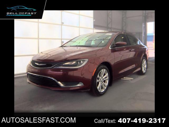 Red 2015 Chrysler 200 Sedan Front-Wheel Drive Automatic