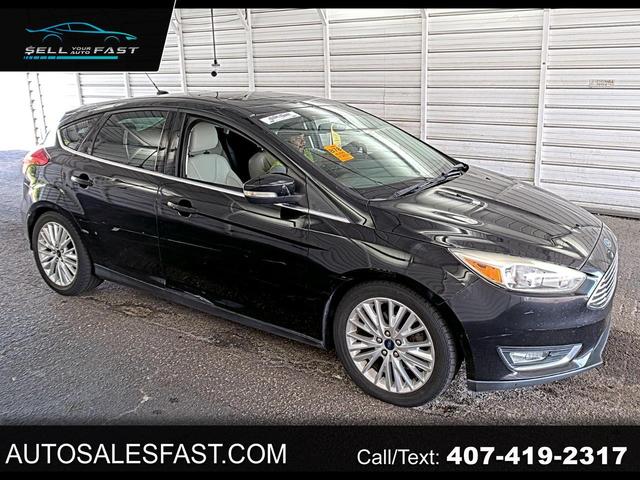 Black 2016 Ford Focus Hatchback Front-Wheel Drive Automatic