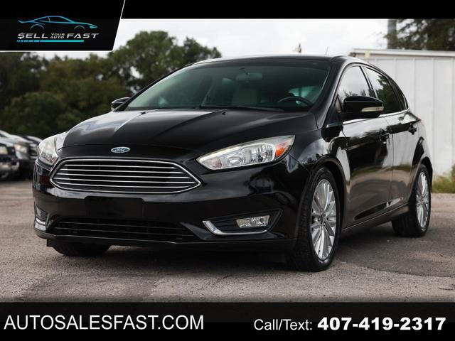 Black 2016 Ford Focus Hatchback Front-Wheel Drive Automatic