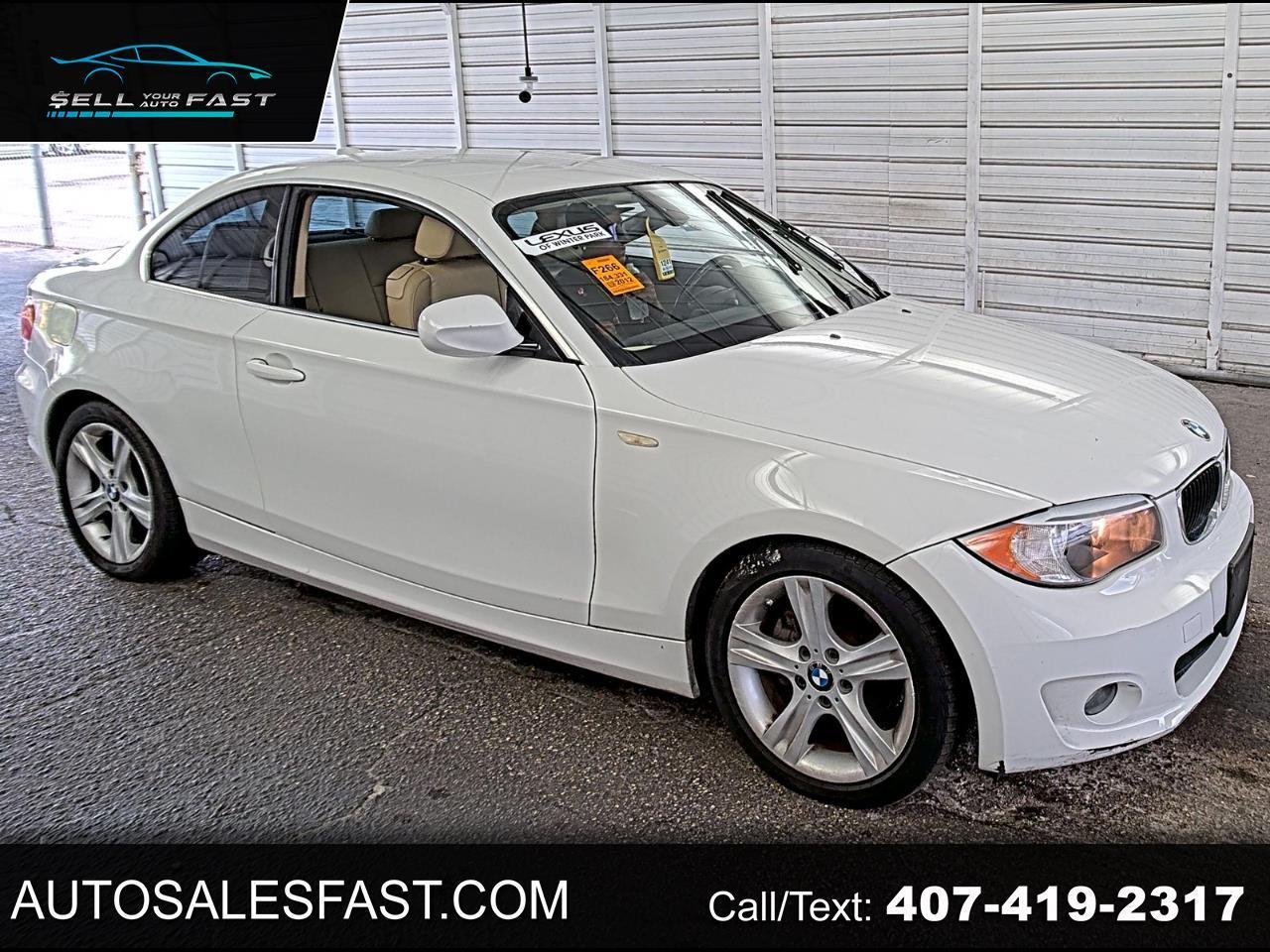 2012 BMW 1 Series 128I 2DR COUPE RWD