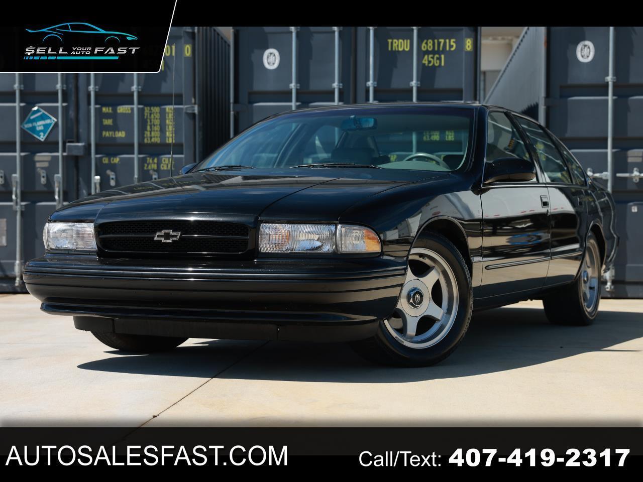 Chevrolet Caprice Classic/Impala SS/Caprice Police/Taxi Pkgs  1996