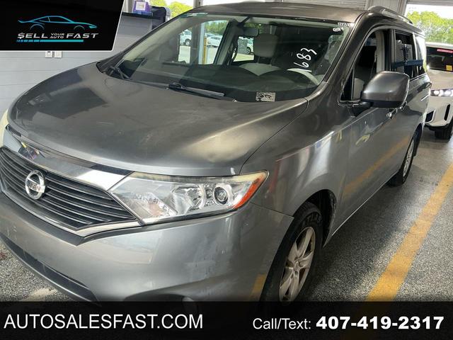 Gray 2016 Nissan Quest Minivan Front-Wheel Drive Continuously Variable Transmission