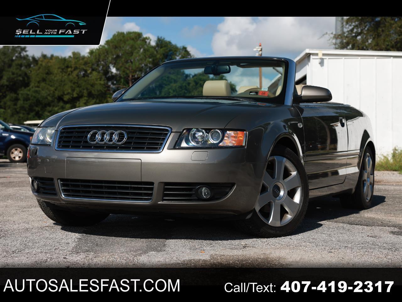 2006 Audi A4 1.8 CABRIOLET 2DR CONVERTIBLE FWD