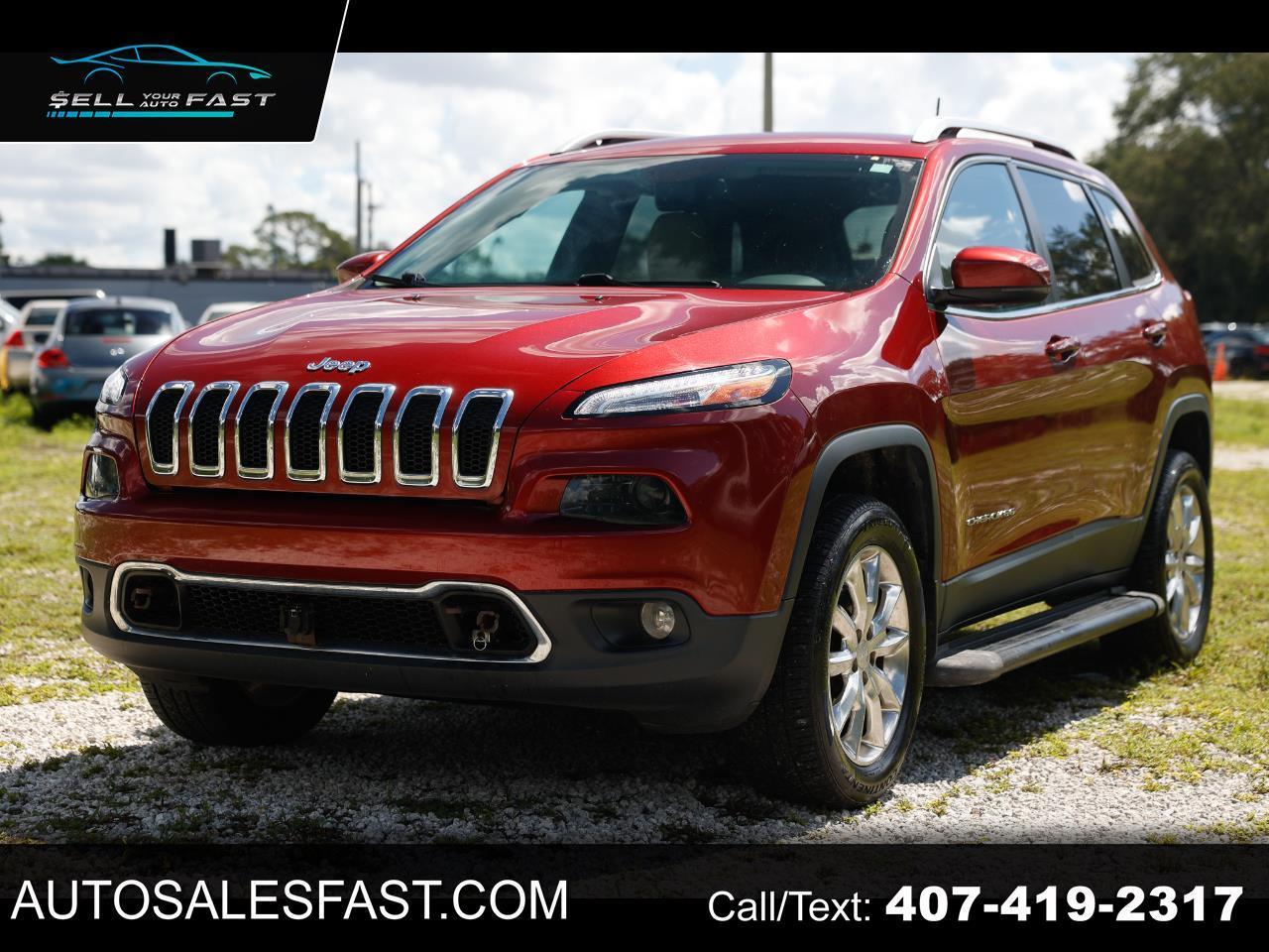 2017 Jeep Cherokee LIMITED 4X4 4DR SUV 4WD