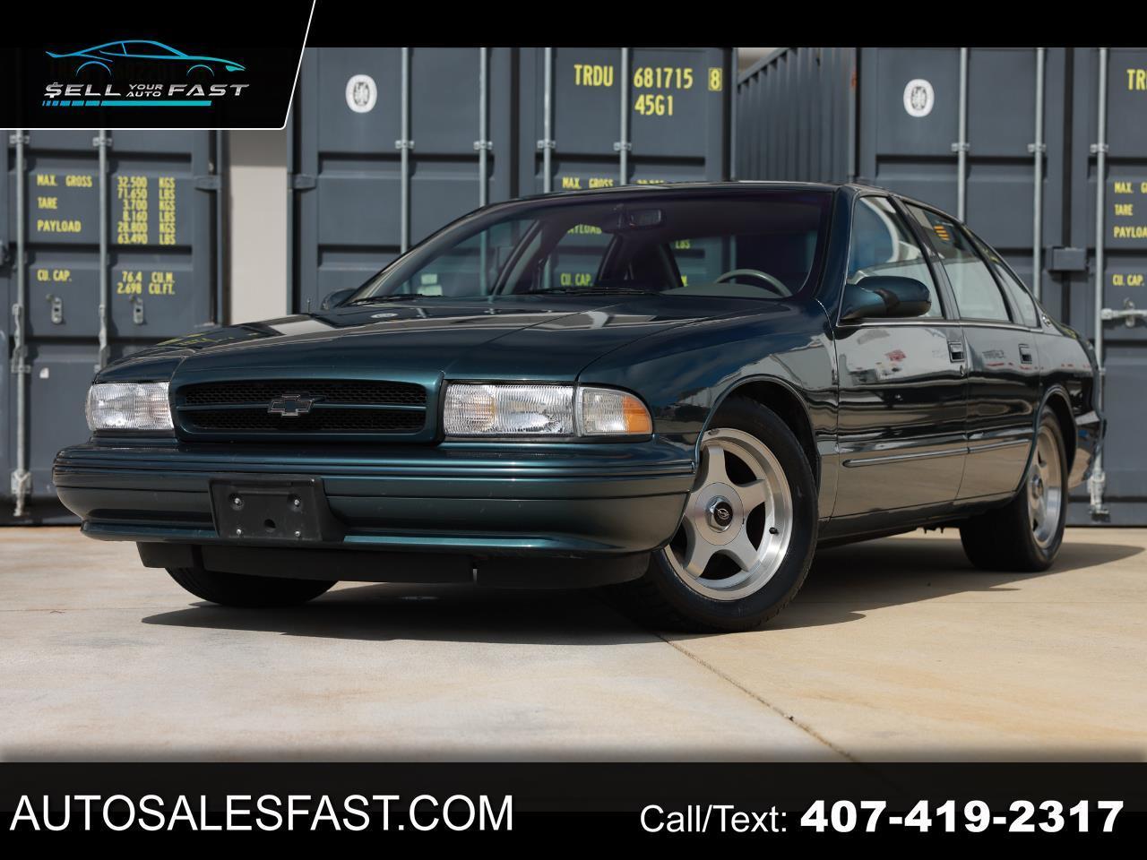 Chevrolet Caprice Classic/Impala SS/Caprice Police/Taxi Pkgs  1996