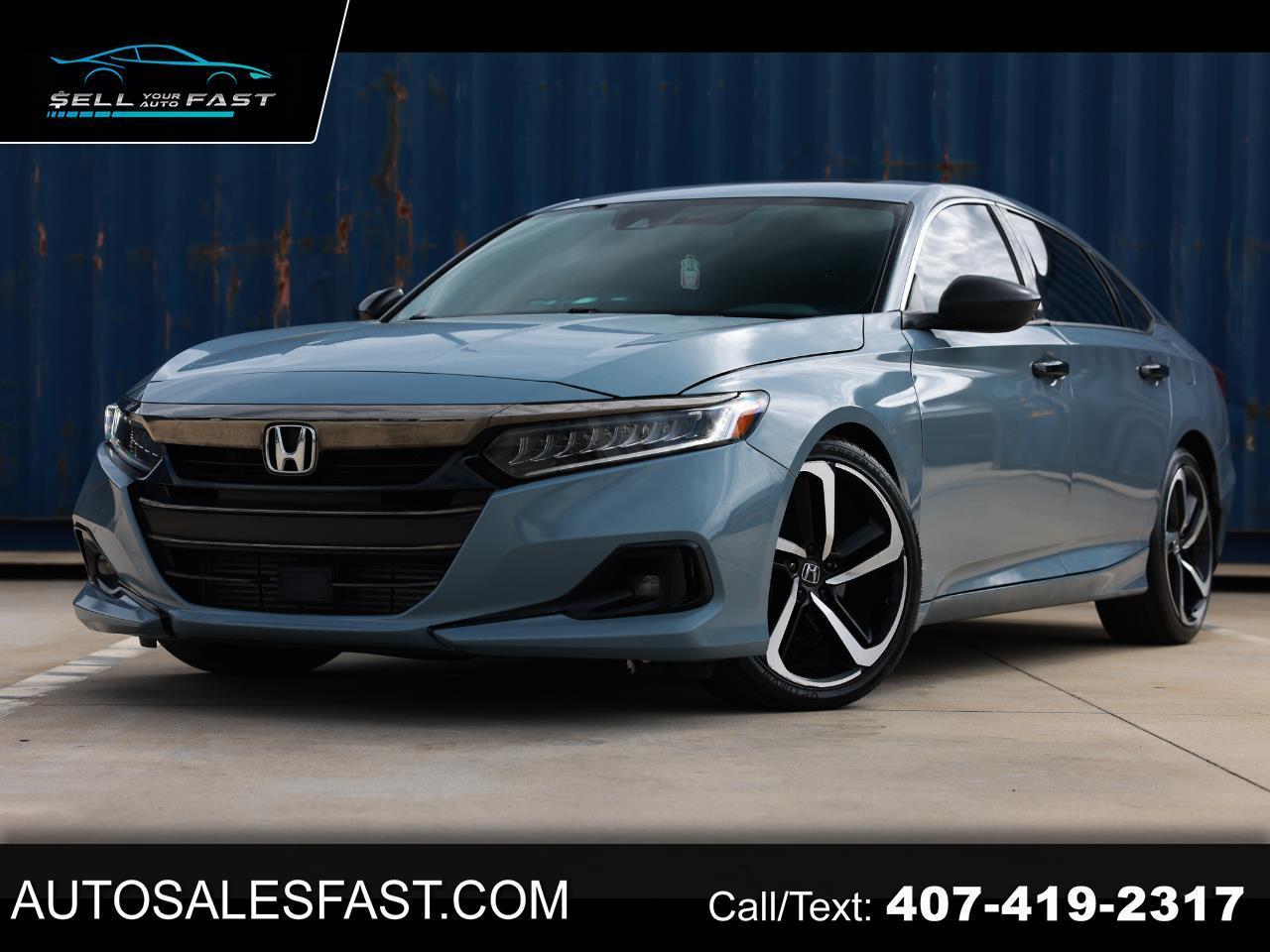 2022 Honda Accord Sedan SPORT 4DR SEDAN FWD
