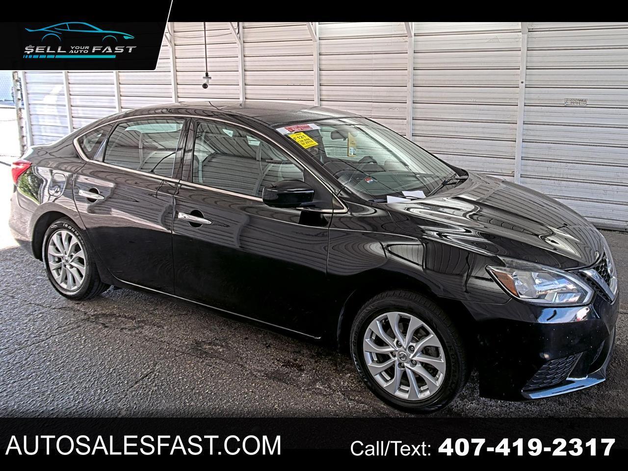 Black 2018 Nissan Sentra Sedan Front-Wheel Drive Continuously Variable Transmission