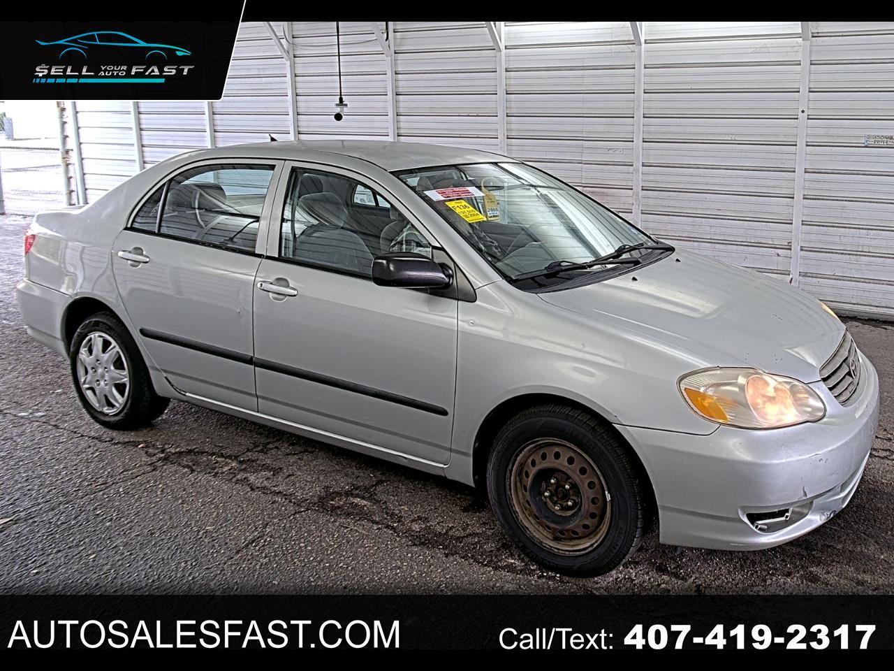2004 Toyota Corolla CE 4DR SEDAN FWD