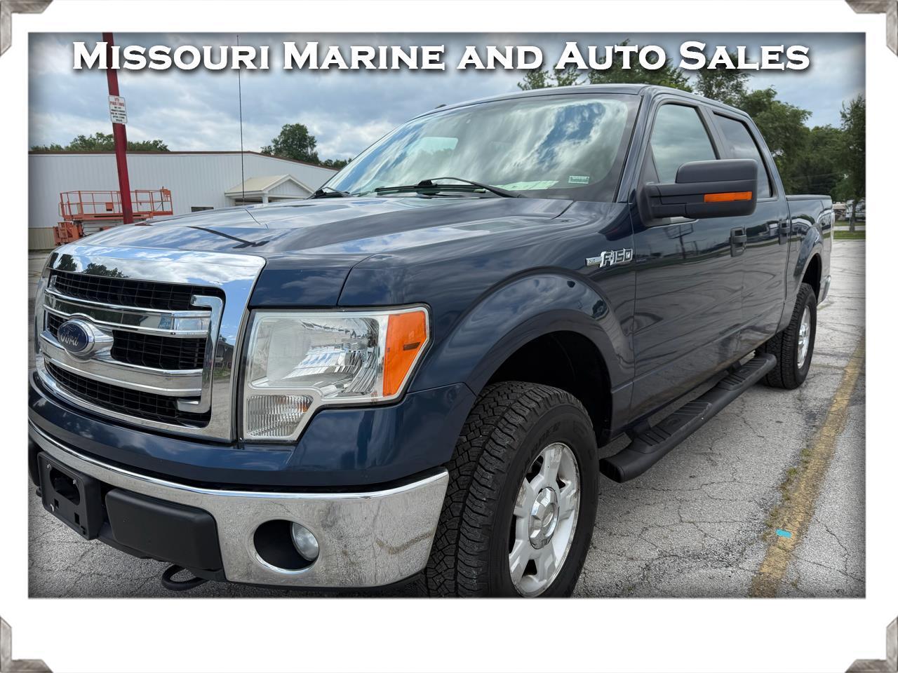 Blue 2013 Ford F-150 Pickup Truck Four-Wheel Drive Automatic