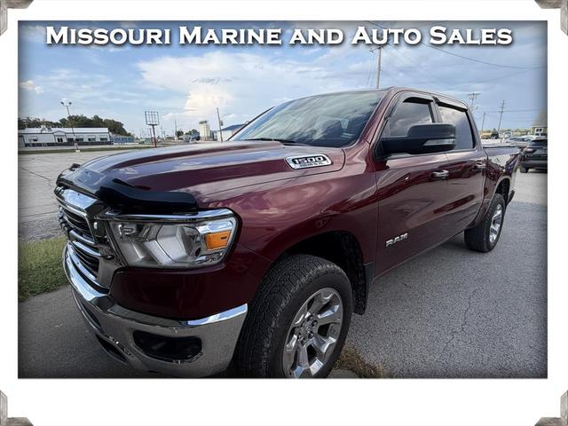 Red 2019 RAM 1500 Pickup Truck Four-Wheel Drive Automatic