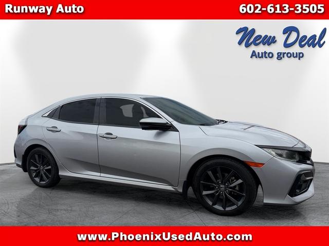 Gray 2021 Honda Civic Hatchback Hatchback Front-Wheel Drive Automatic