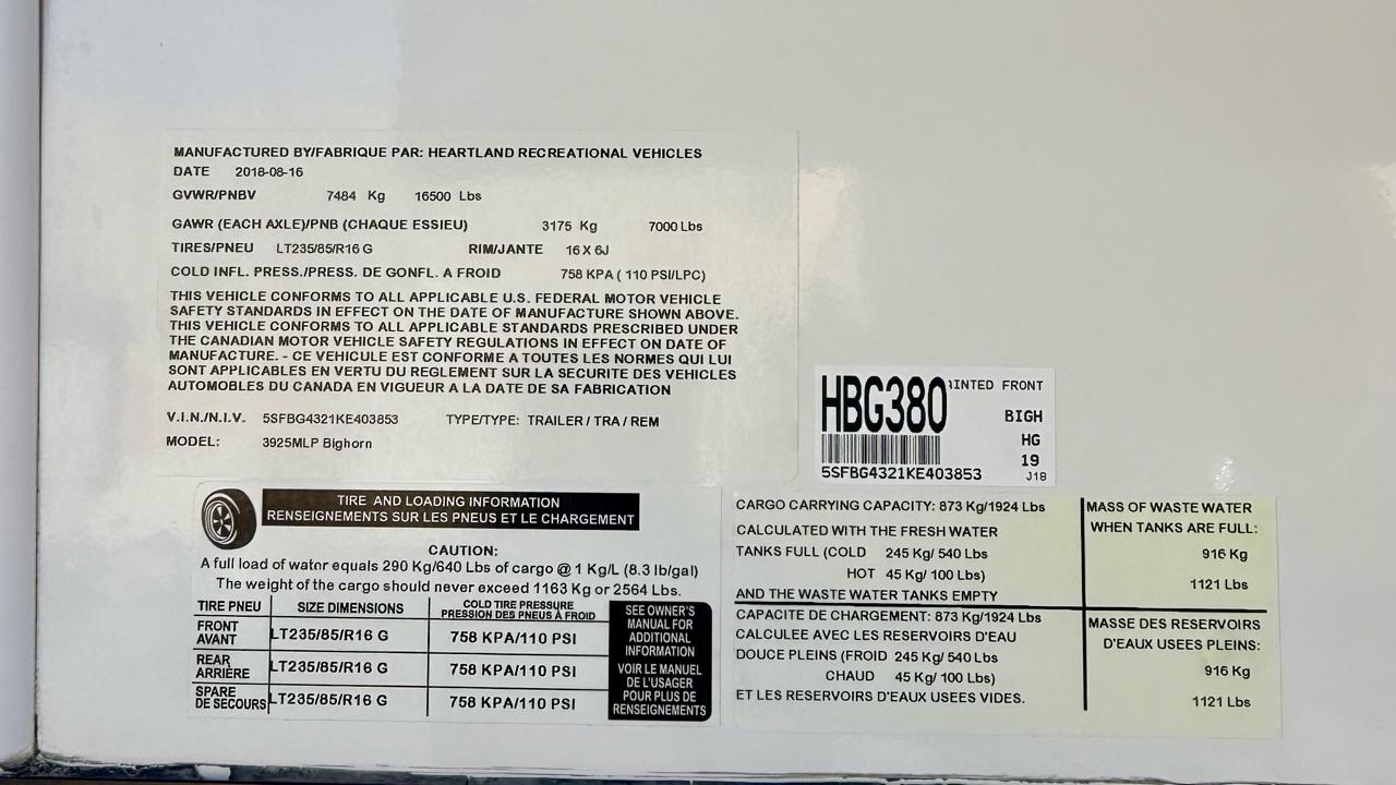 Heartland Bighorn  2019