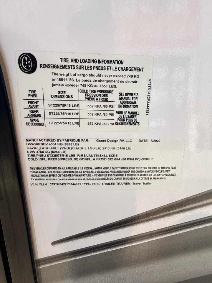 Grand Design Recreational Unknown  2023