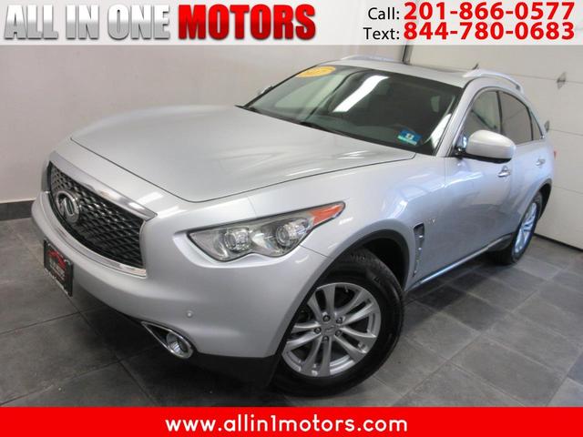 Silver 2017 INFINITI QX70 AWD SUV / Crossover All-Wheel Drive Automatic