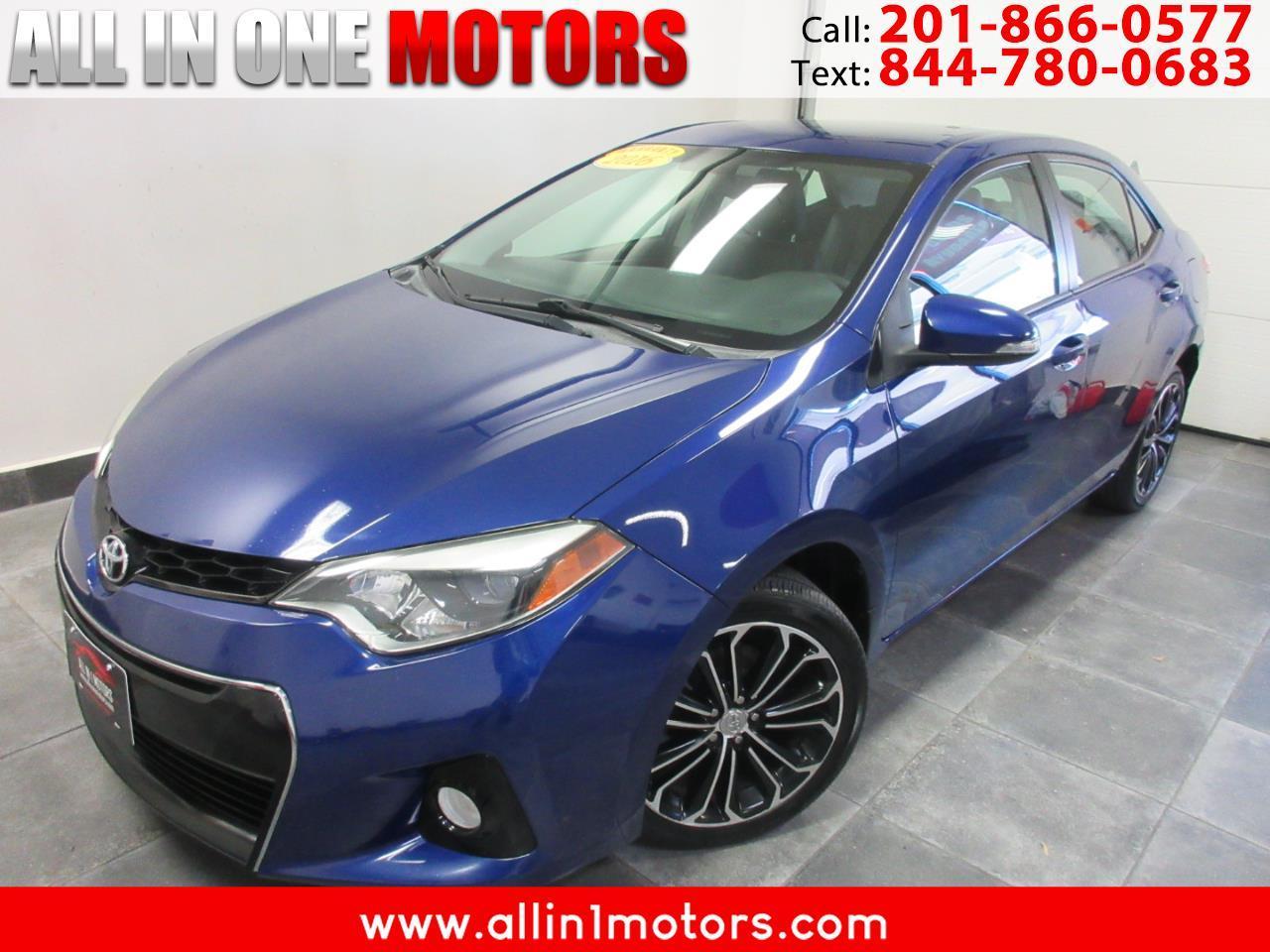 Toyota Corolla 4dr Sdn CVT S (Natl) 2016