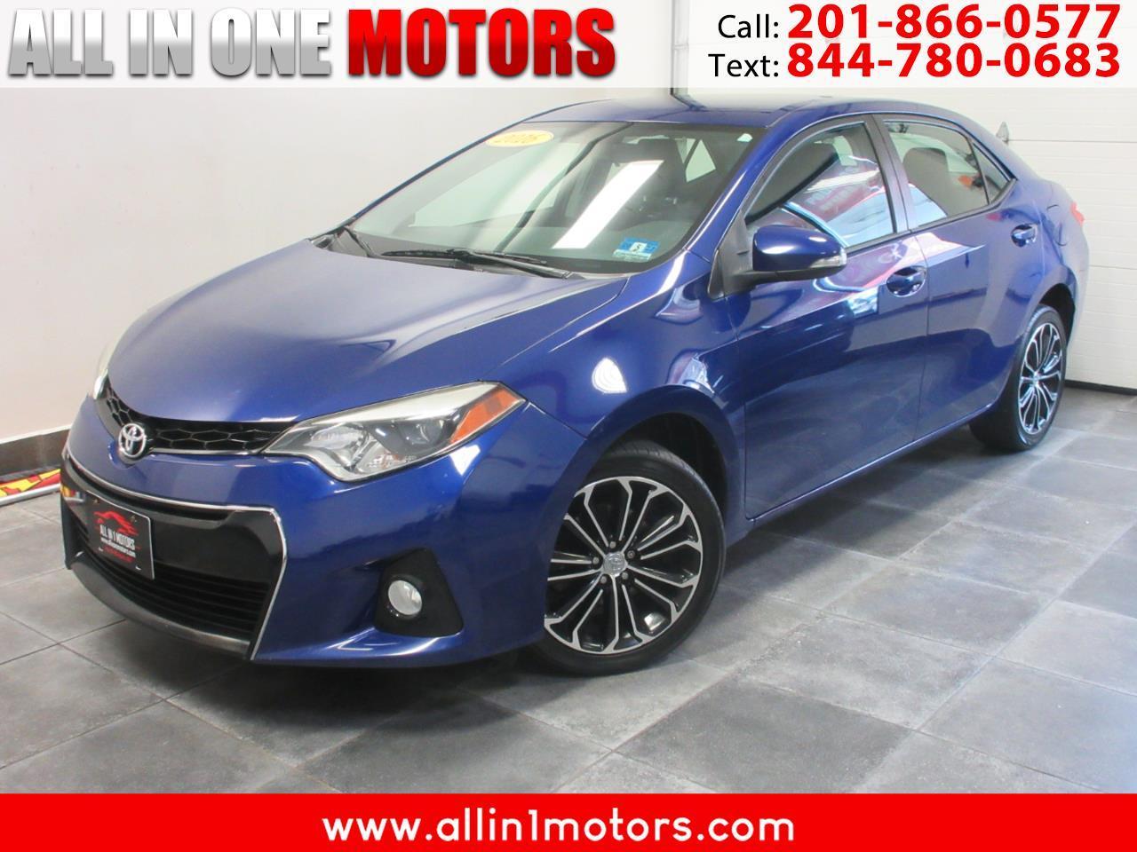 Toyota Corolla 4dr Sdn CVT S w/Special Edition Pkg (Natl) 2016