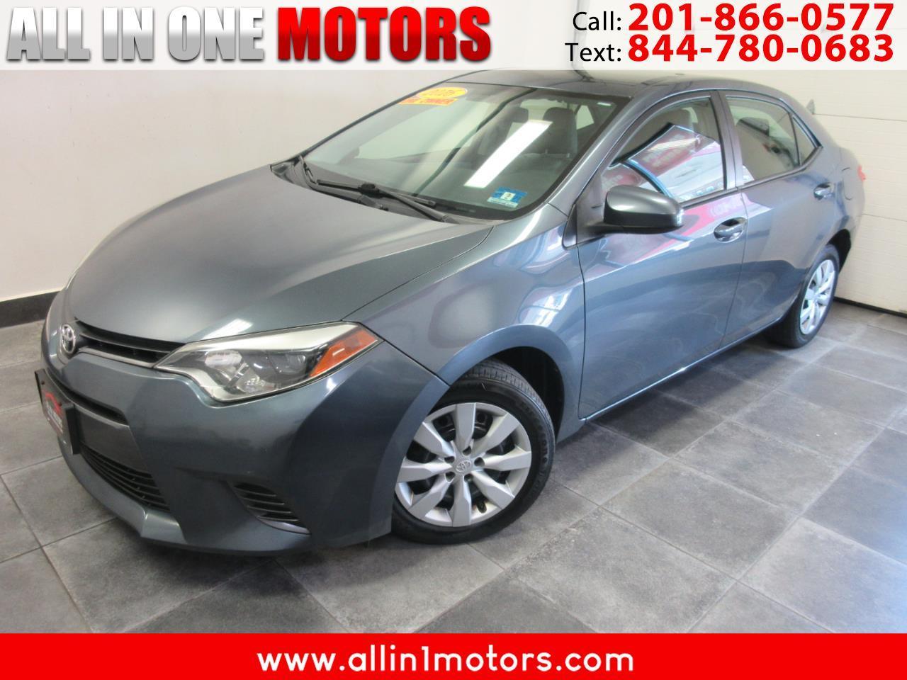 Toyota Corolla 4dr Sdn CVT LE (Natl) 2016