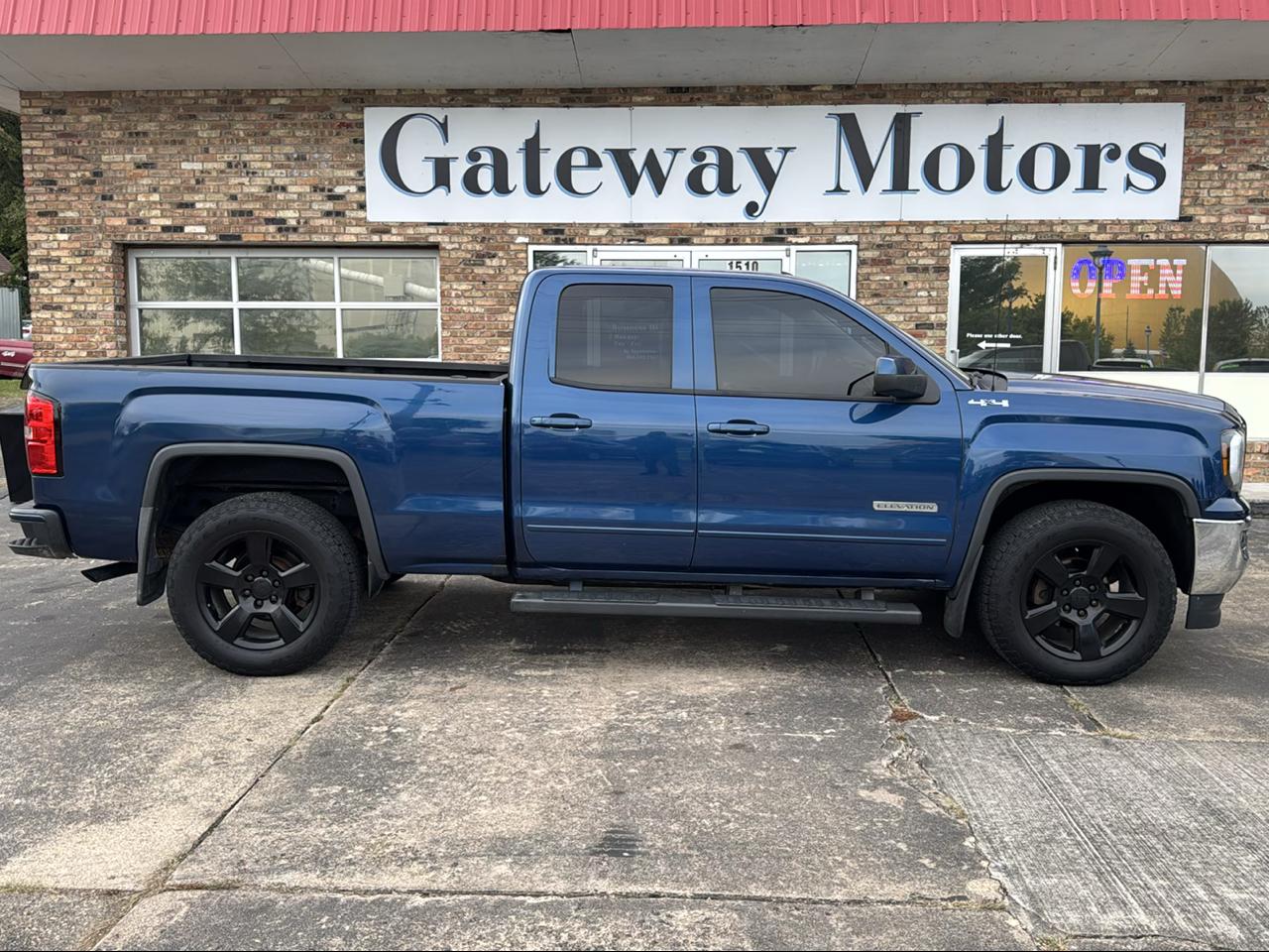 Blue 2017 GMC Sierra 1500 Pickup Truck Four-Wheel Drive 4-Speed Automatic