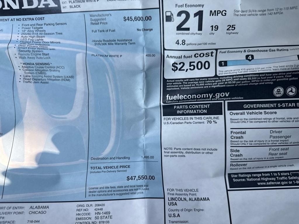 Honda Pilot EX-L AWD 2025