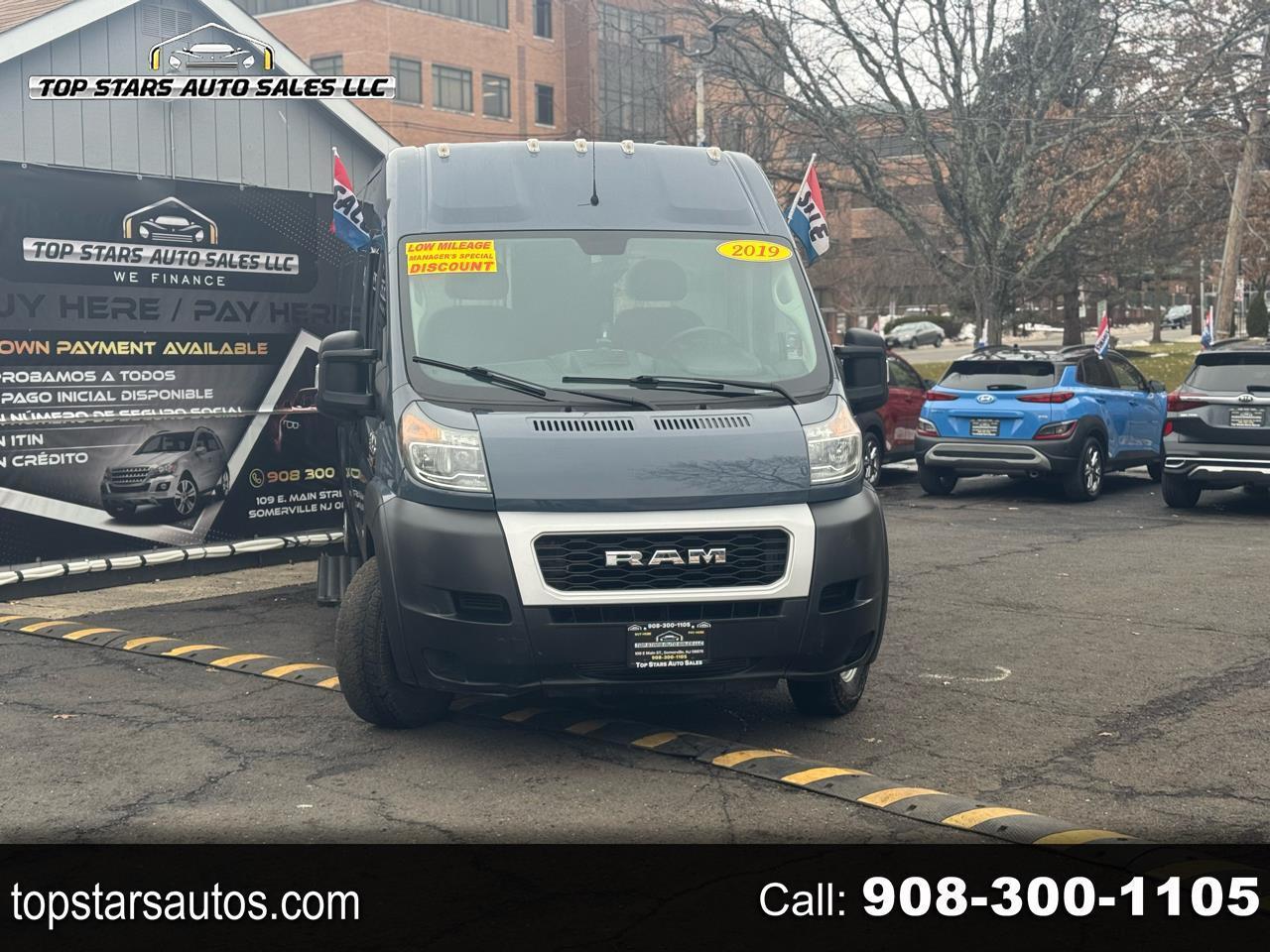 2019 RAM ProMaster 3500 159 High Roof Extended Cargo Van FWD