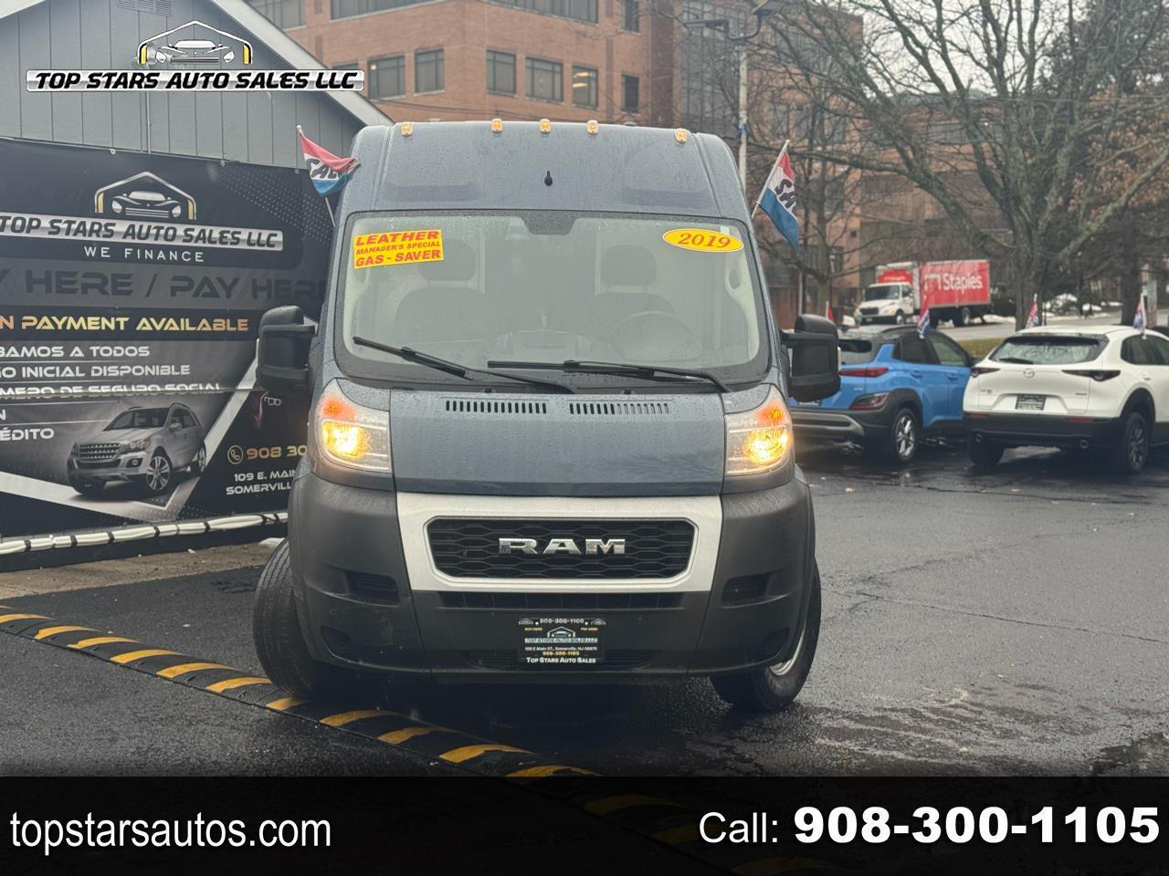 2019 RAM ProMaster 3500 159 High Roof Extended Cargo Van FWD