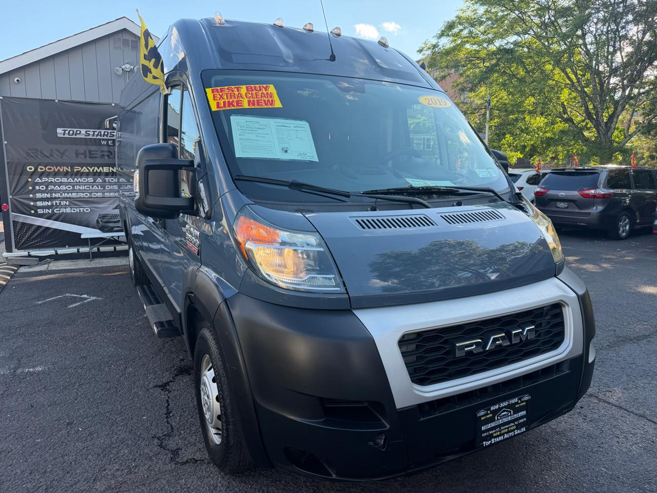 Blue 2019 RAM ProMaster Van Front-Wheel Drive Automatic