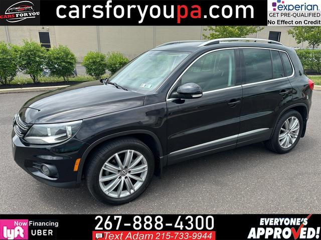 Black 2014 Volkswagen Tiguan SEL 4Motion SUV / Crossover All-Wheel Drive Automatic
