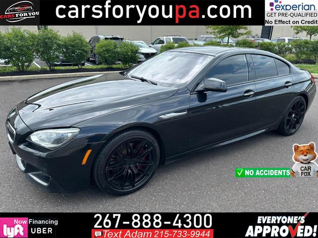 Black 2015 BMW 6 Series Sedan All-Wheel Drive Automatic