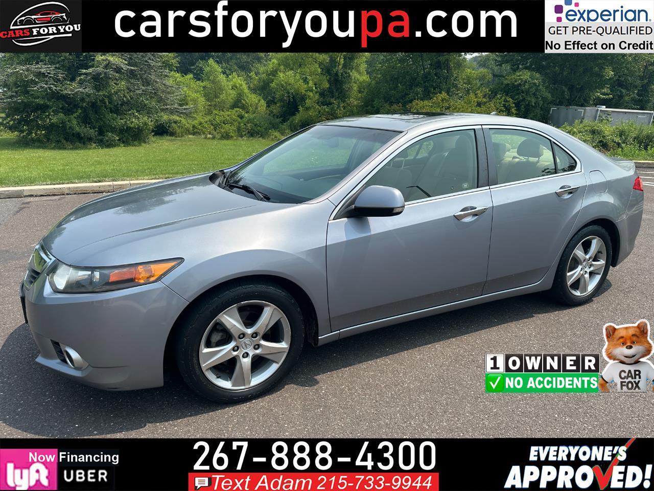 Forged Silver Metallic 2012 Acura TSX Sedan Front-Wheel Drive Automatic
