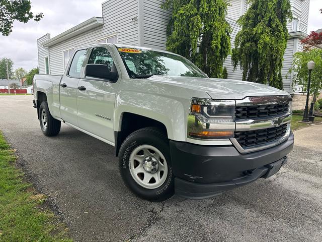 White 2016 Chevrolet Silverado 1500 Work Truck Double Cab 4WD Pickup Truck Four-Wheel Drive Automatic