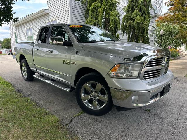Silver 2014 RAM 1500 Pickup Truck Four-Wheel Drive Automatic