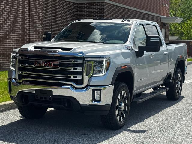 Silver 2021 GMC Sierra 2500HD SLE Crew Cab 4WD Pickup Truck Four-Wheel Drive Automatic