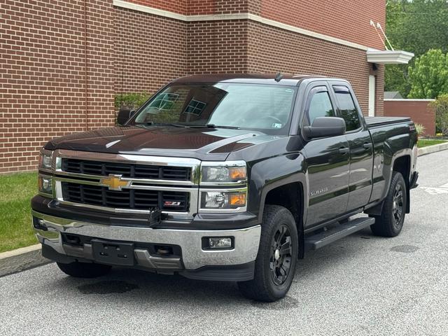 Gray 2014 Chevrolet Silverado 1500 LT Double Cab 4WD Pickup Truck Four-Wheel Drive Automatic
