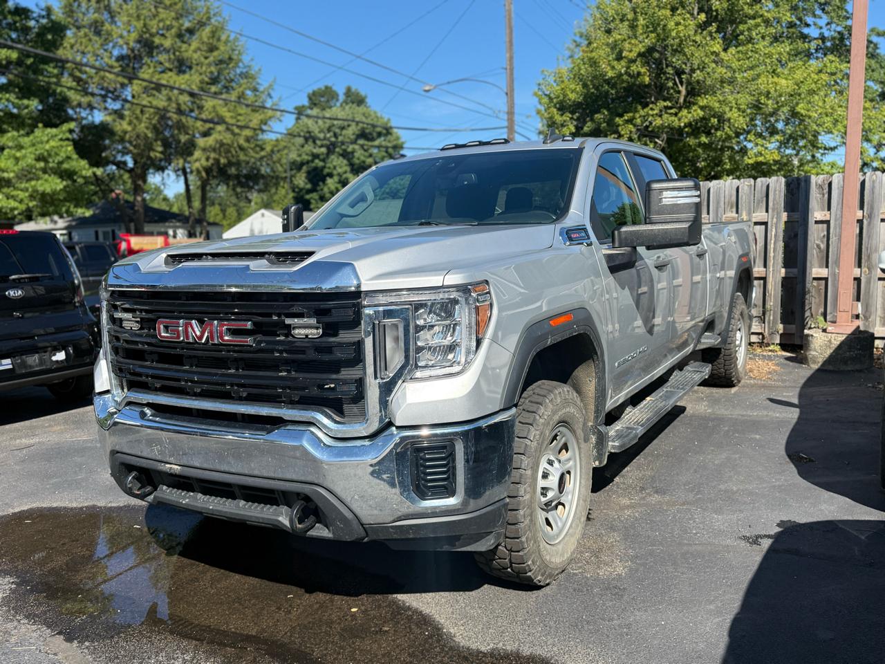 Silver 2022 GMC Sierra 2500HD Pickup Truck Four-Wheel Drive Automatic