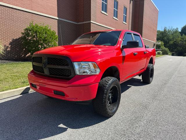 Red 2018 RAM 1500 Pickup Truck Four-Wheel Drive Automatic