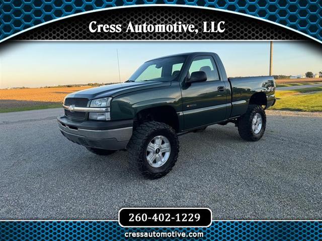 Green 2004 Chevrolet Silverado 1500 Pickup Truck Four-Wheel Drive Automatic